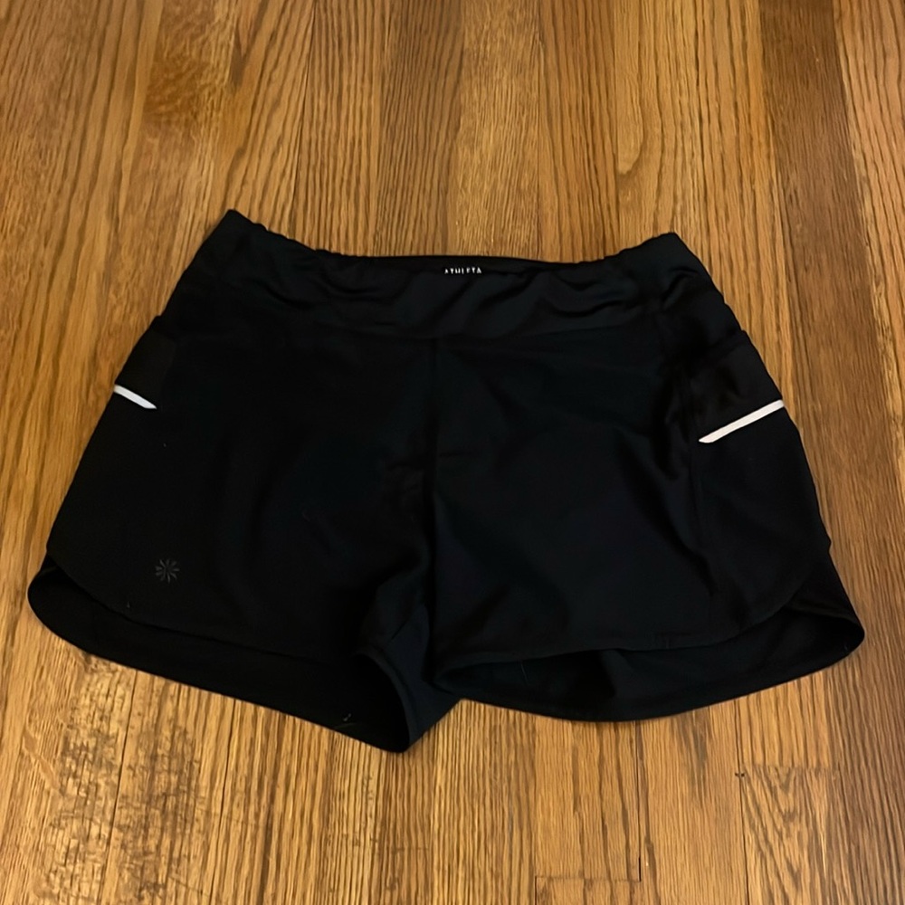 Athleta girls black shorts